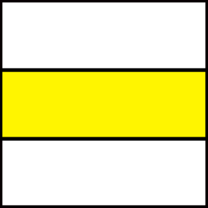 žluté pásové značení